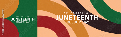 Juneteenth Freedom Day June 19  Background Design Illustration.