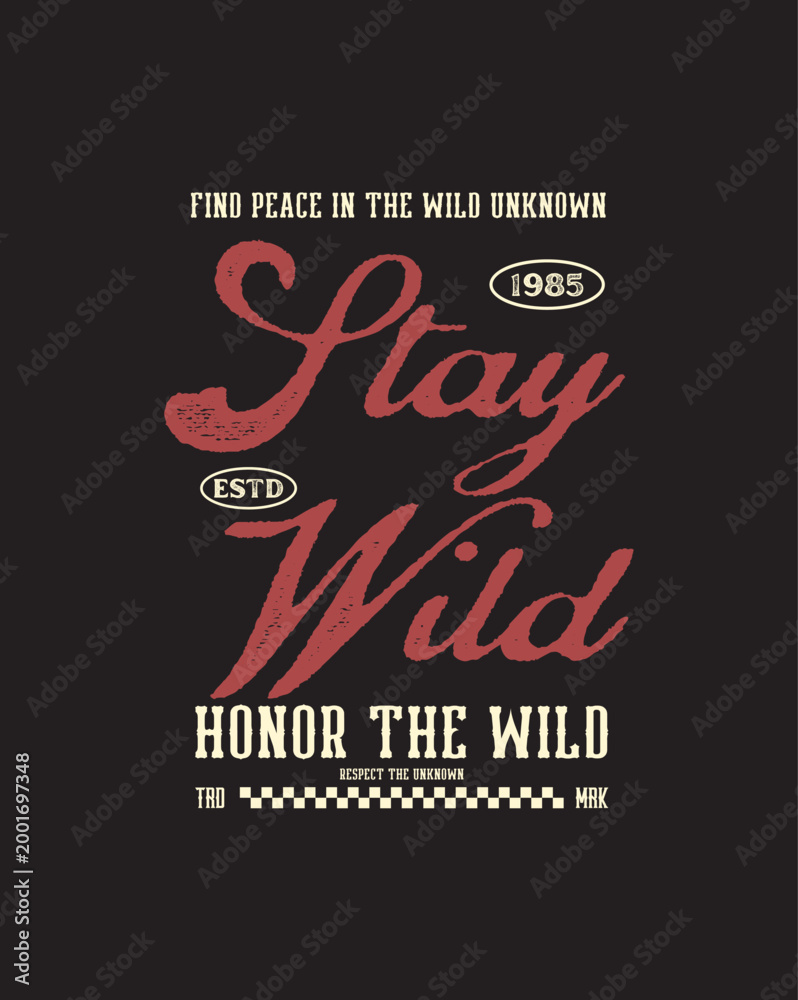 Fototapeta premium vintage streetwear motivational quotes graphic tee design templates ideas screen printing