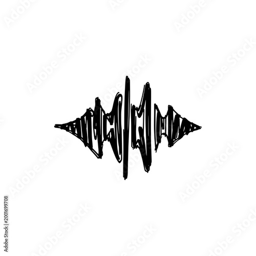 Audio wave icon logo design. Sound wave sign and symbol. Audio wave icon. Podcast music logo.