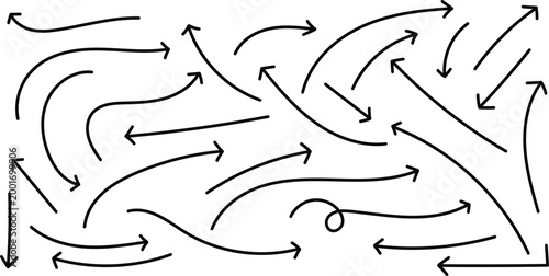 Chaotic flow field a visual representation of complex movement