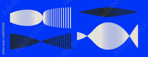 Abstract digital wave. Sound waves set. Big data visualization for business, science or technology. Illustration for brochure, poster, cover, card, presentation, flyer or banner.