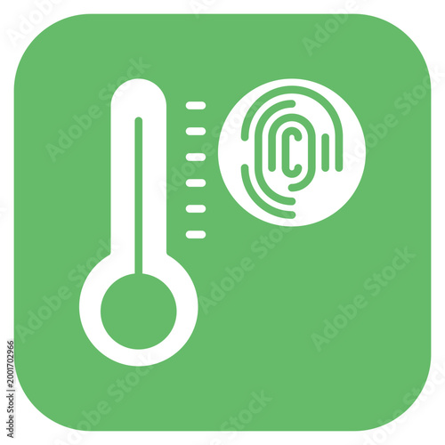 Biometric Thermostat Icon Style