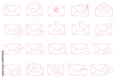 Contact icon. Includes call, email, message, livechat, missed call, address. Solid vector icon set.