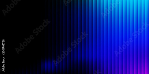 Abstract Blue Purple Gradient Light Stripes Background, Neon Glow Lines, Modern Futuristic Wallpaper