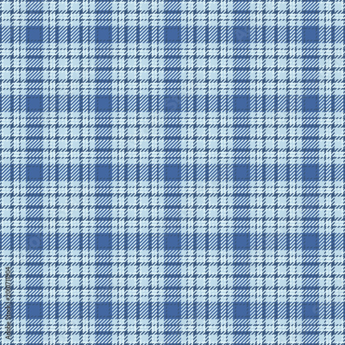 Warmth tartan background seamless, bandanna texture pattern fabric. Checks textile vector plaid check in light and blue colors.