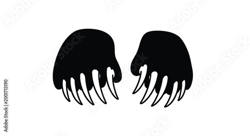 clawed hands silhouette high quality professional detailed modern elegant stylish