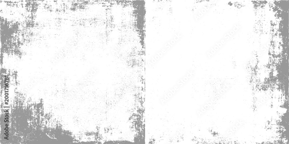 Fototapeta premium Grayscale distressed paper texture with subtle dot pattern and rough edges grunge background