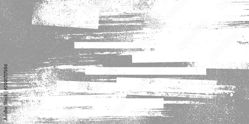 Fototapeta premium Grayscale abstract textured background with horizontal brush strokes and speckled patterns monochrome