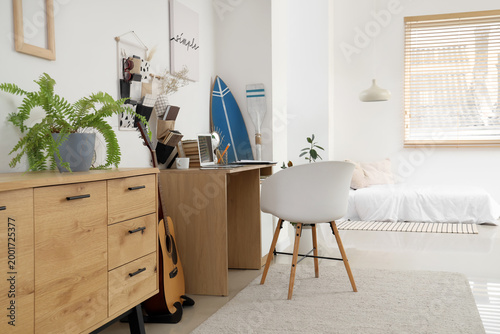 Interior of teenager's room...