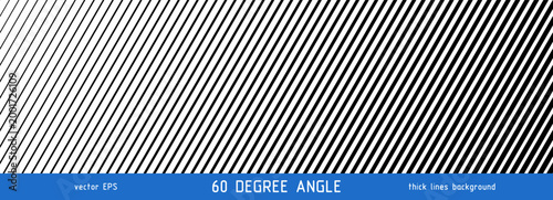 Diagonal slash line pattern with fading parallel 60 degree angled stripes creating a simple geometric texture. Vector illustration isolated on white background with repeating stripes for modern design