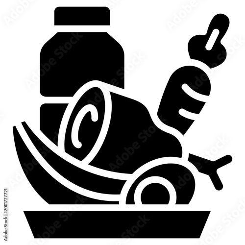 Wellness Food glyph icon