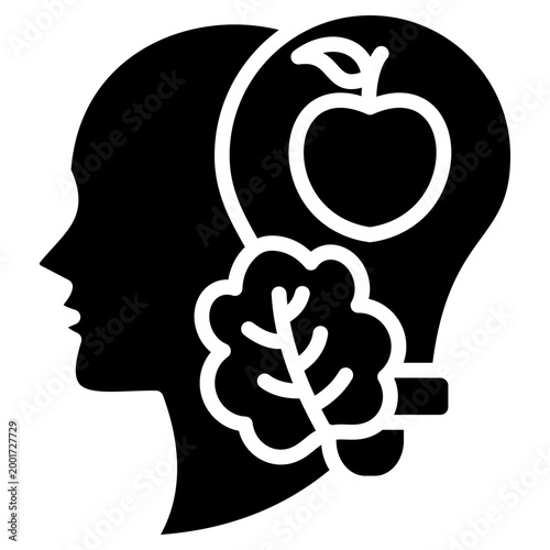 Smart Eating glyph icon