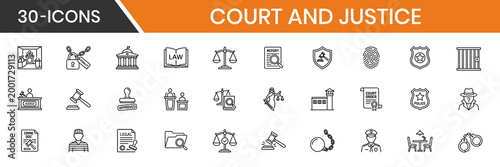 Court Justice Law Legal Icons