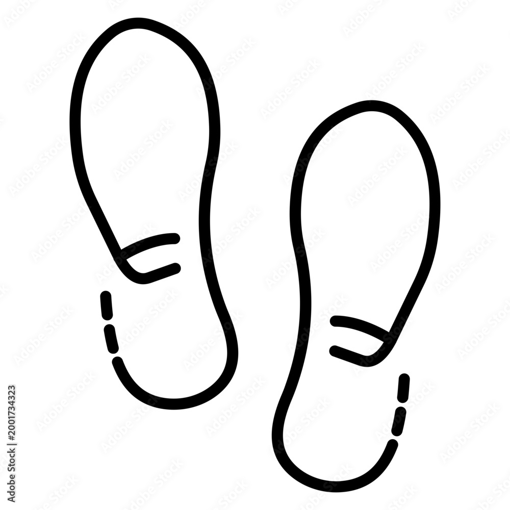 Obraz premium Footsteps Icon