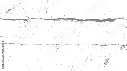 Abstract grey distressed concrete texture with cracks and speckles on white background