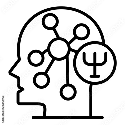 Tableau sur toile Popular Psychology Icon