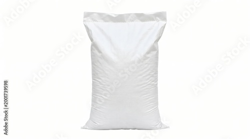 White woven sack full of something