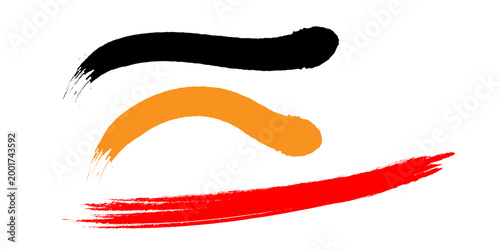 Isolated vector set of lips and mustache with a fresh red chili pepper and spicy meat sausage for a hot vegetable meal ingredient