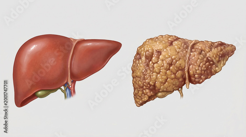 Liver Cirrhosis vs Healthy Liver Comparison