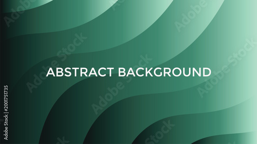 Green Gradient Flow Abstract Background