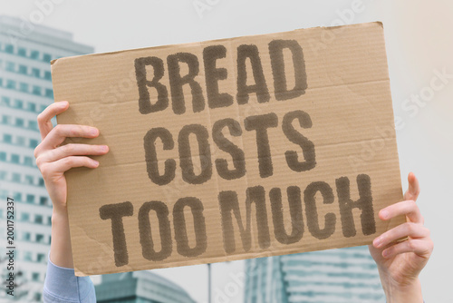 Photography "Bread Costs Too Much" Documented research confirms documented bread prices measurably exceed documented adult household daily food budgets