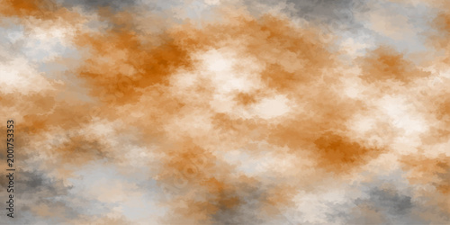 A beautiful abstract background blends old paper and rusty metal textures with a dark storm cloudscape beneath a white sun and blue heaven