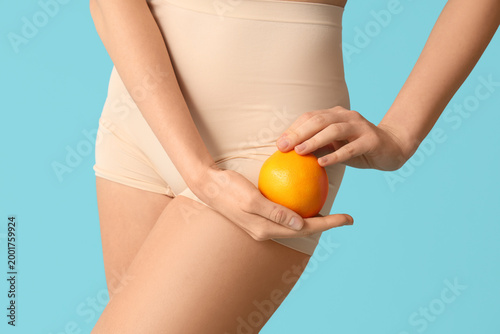 Beautiful young woman with ...