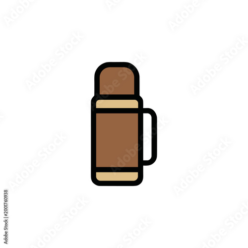 Brown Thermos with Handle