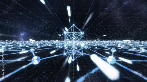 Futuristic Network Connections Technology.