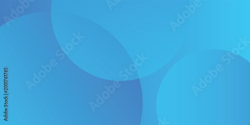 Biru latar belakang abstrak dengan elemen bentuk lingkaran dinamis. Latar belakang gradien geometris yang trendi dan modern. Gambar Vektor