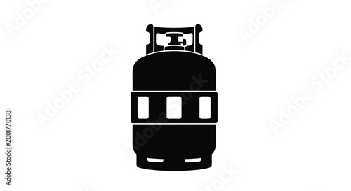 propane tank silhouette on white background high quality professional detailed modern elegant stylish clean crisp vibrant colorful digital creative innovative