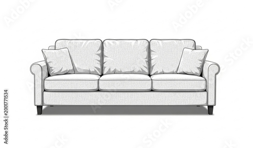 Minimal Sofa Furniture Vector Design