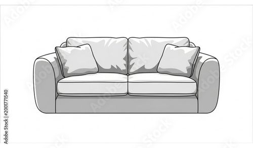 Minimal Sofa Furniture Vector Design