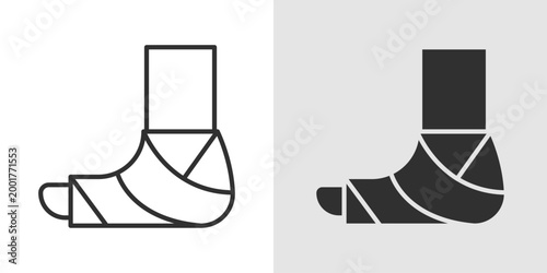 Ankle Support Icon representing stability, protection, and injury prevention for the ankle during physical activity or recovery.