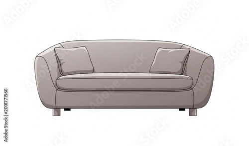 Minimal Sofa Furniture Vector Design