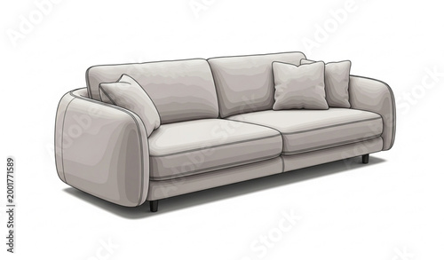 Minimal Sofa Furniture Vector Design