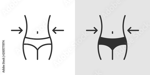 Body Fat Icon representing body composition, fat percentage, and overall health and fitness monitoring.