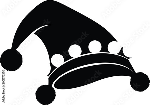 Jester's hat silhouette a classic symbol of merriment and playfulness