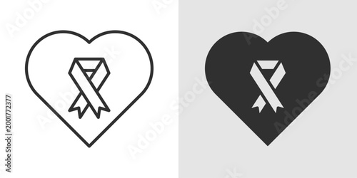 Health Awareness Icon representing education, prevention, and promotion of healthy lifestyles and disease awareness.