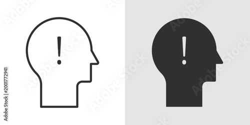 Panic Attack Icon representing sudden intense anxiety, emotional distress, rapid heartbeat, and the need for calming and mental health support.