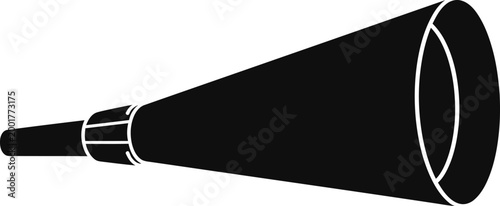 Black silhouette of a funnel minimalist design and graphic element