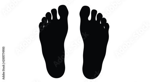 human feet silhouette on white background high quality professional detailed modern elegant stylish clean crisp vibrant colorful digital creative innovative