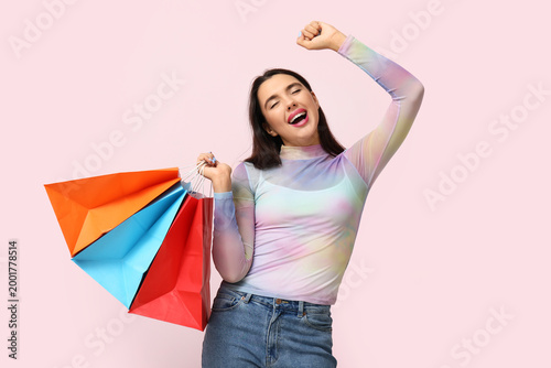 Beautiful young happy woman...