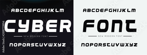 Technology sport modern alphabet logo font. Typography bold typeface design for sport, abstract, fashion, digital, future creative logos fonts. vector illustration