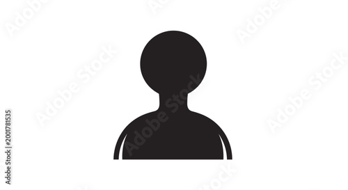 Minimalist human avatar icon representing a user profile.
