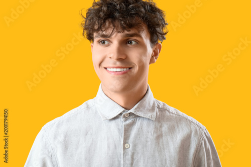 Portrait of handsome young ...