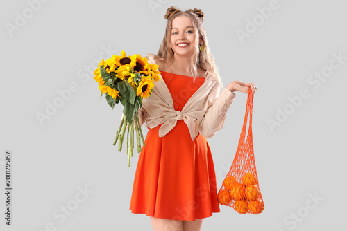 Young woman with beautiful ...