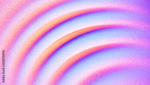Dreamlike grainy gradient background with soft waves in pink blue tones created from thousands of individual dots. Smooth curved lines with luminous dreamy pastel colors for creative design projects