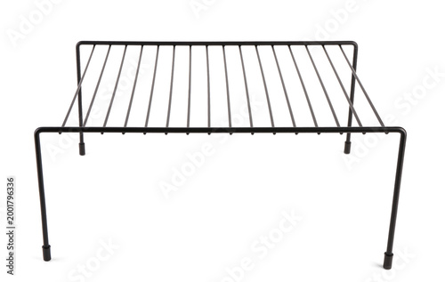 Empty kitchen shelf isolate...