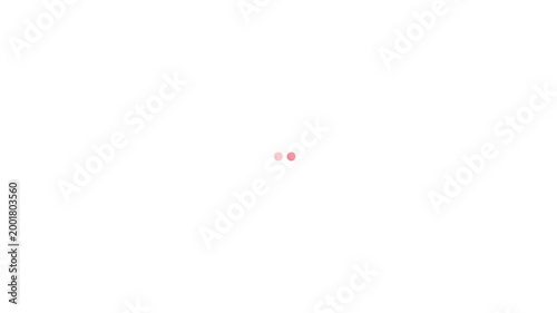 Loading Animation with Pink Dots on White Background image